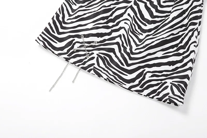 

2020 Summer New Irregular Stripes High Waist Thin Bodyocn Skirt Women Korean