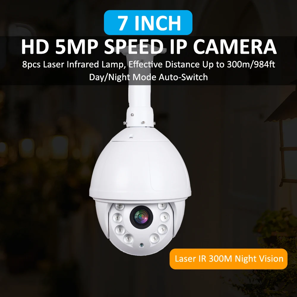 HD 5MP 3516A + Sony335 профессиональная PTZ IP камера наружная 4 6 мм 165 реальный 36X зум