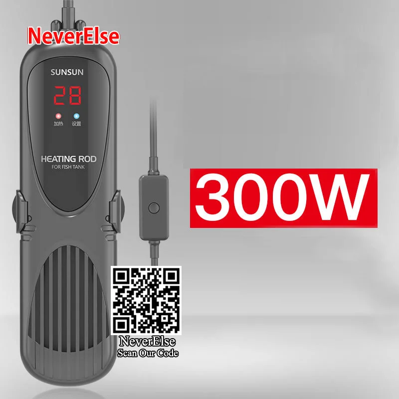 Oval 300W 22cm Цифровой водонагреватель для аквариума, регулятор температуры воды, погружной 50~ 1000 Вт, регулировка 20-34 градусов Цельсия, автоподогрев аквариума - Цвет: Oval 300W 22cm