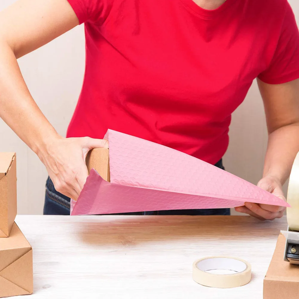 

25pcs Waterproof Bubble Bags Padded Bubble Mailers Self Seal Wrapper Bags