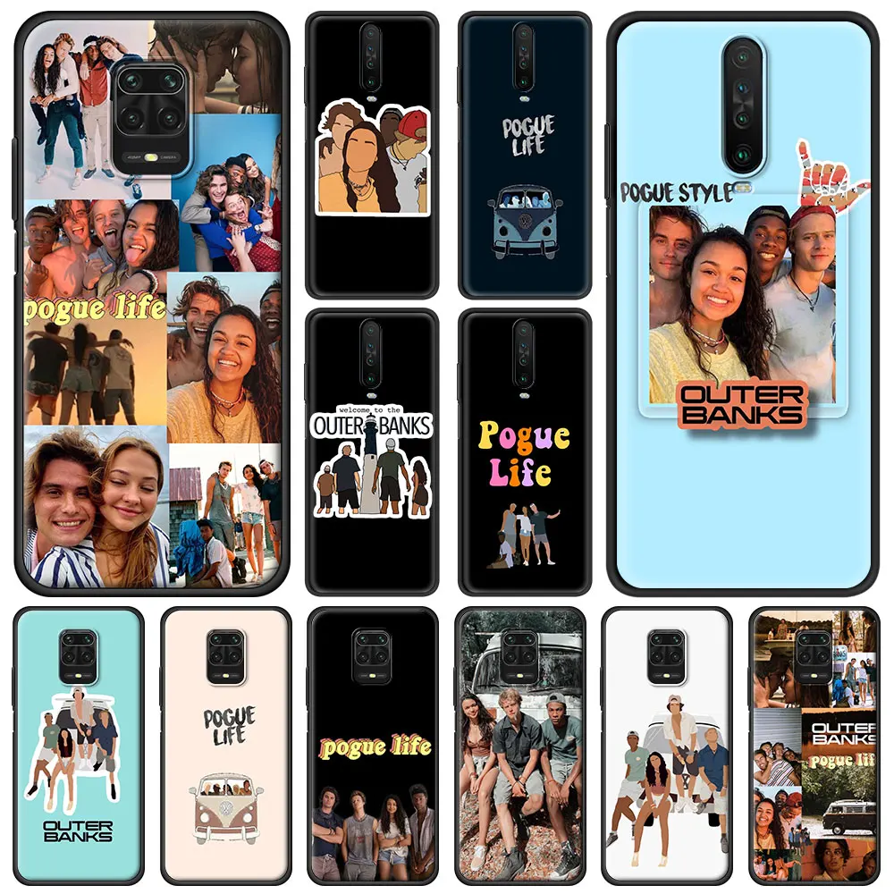 

Pogue Life Outer Banks Girl Love Phone Case For Xiaomi Redmi Note 9S 9 8 10 Pro 7 8T 9C 9A 8A K40 Soft Silicone Black Cover