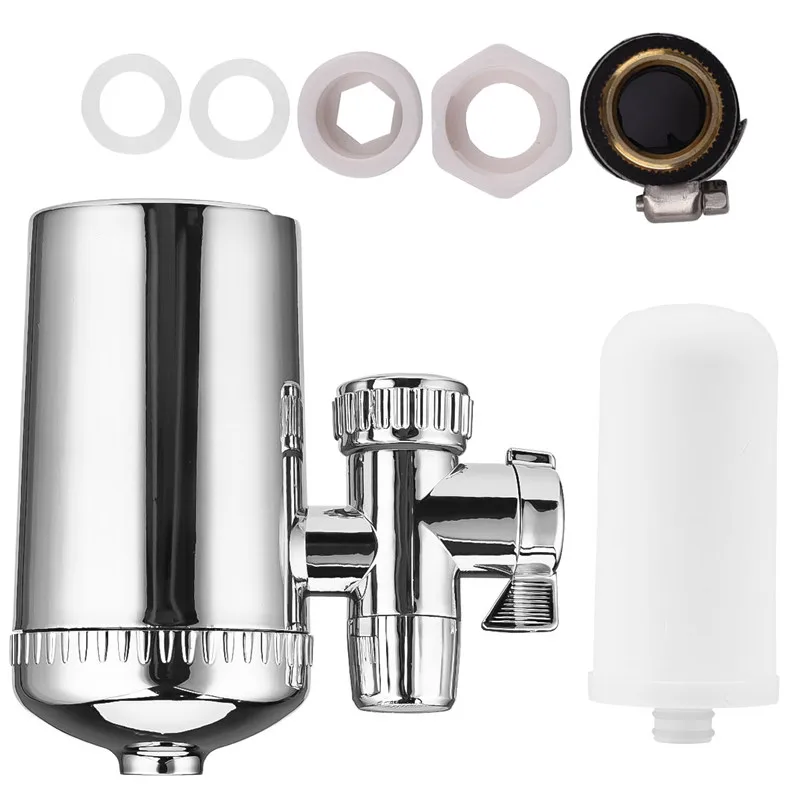 

Diatom Ceramic Tap Water Filter Kitchen Faucet Water Filter Stainless Steel Tap Water Purifier Reduce chlorine odor Contaminants