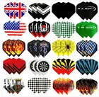 604830 шт. крутой Стандартный Дротика Летающий Дротика красивый Дротика s Flight Dardos перо открытый крыло хвост смешанный узор