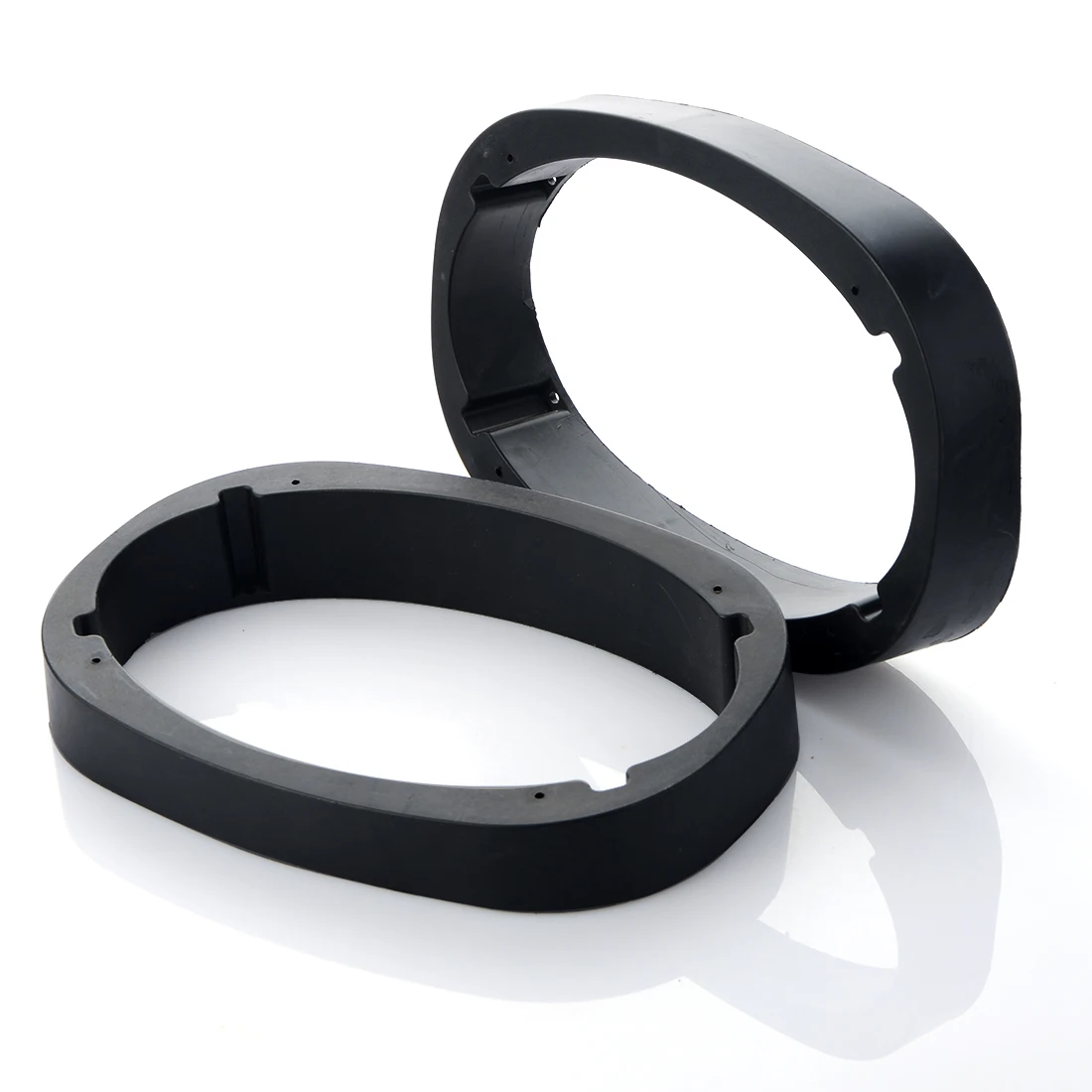 

2pcs 6x9inch Car Audio Stereo Speaker Adapter Mount Black Spacer Rings Bracket Holder for Toyota Nissan Universal Solid Horn Pad