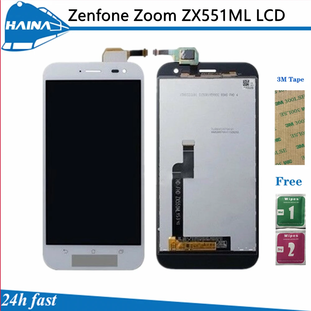 ЖК-дисплей ZX551ML для Asus Zenfone Zoom + цифровой преобразователь сенсорного экрана в