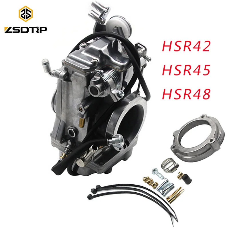 Полированный карбюратор ZSDTRP HSR42/45/48 для Mikuni HSR45 TM45 45 мм|Карбюратор| |