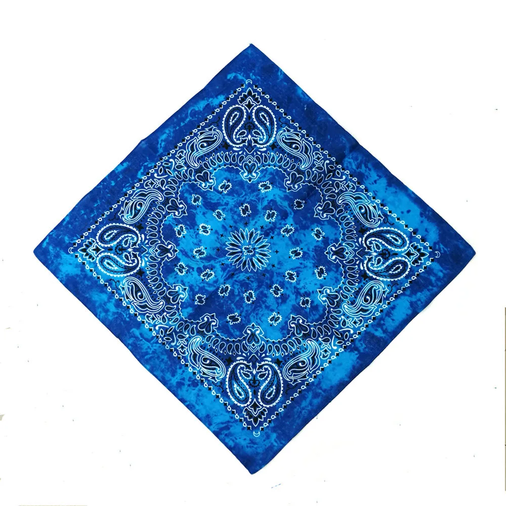 Уличная спортивная бандана в стиле хип-хоп квадратный шарф 55 см * черная красная