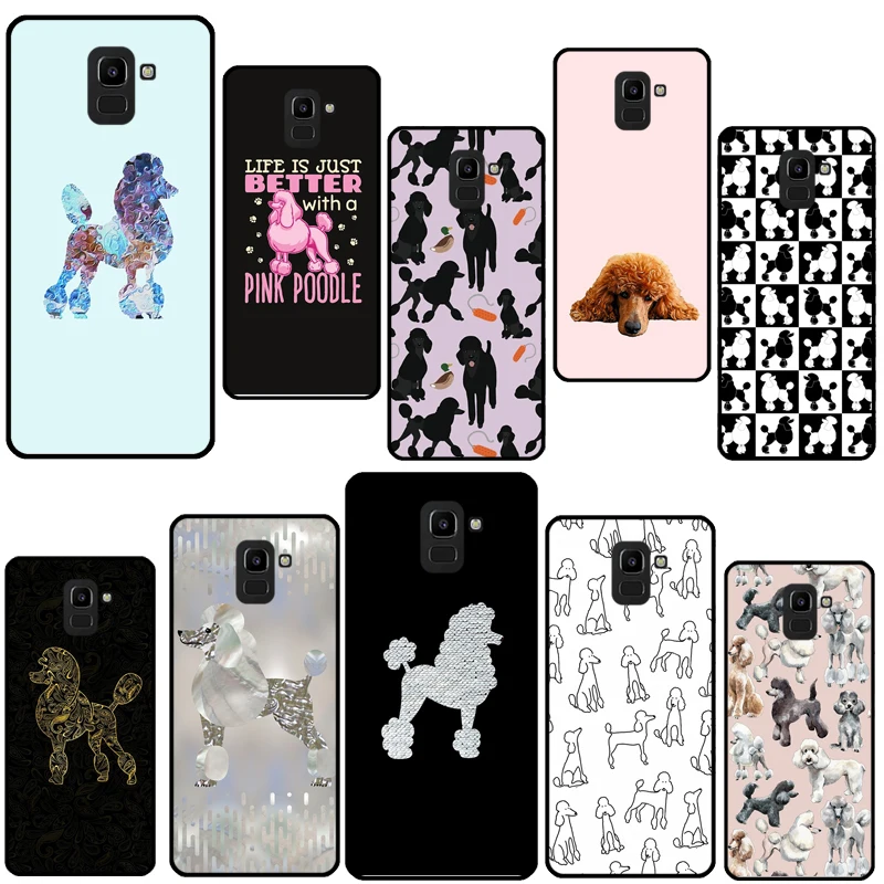 Пудель собака Карикатура Чехол для Samsung J1 A3 A5 2016 J3 J7 J5 2017 J4 J6 Plus A6 A8 J8 A7 A9 2018 Накладка