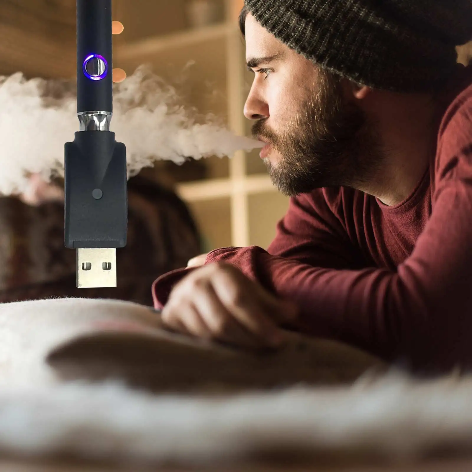 Портативное зарядное устройство USB для электронной сигареты с регулируемым