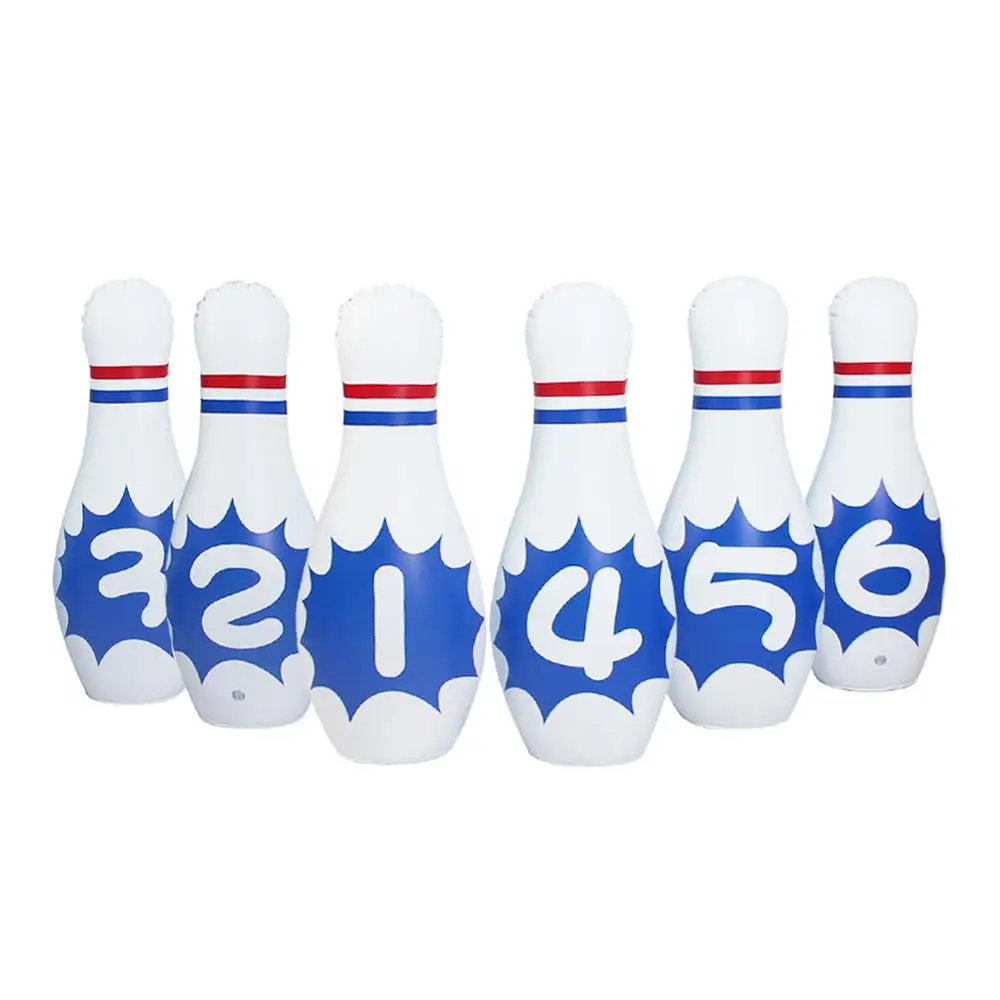 Набор для боулинга гигантский надувной набор детей семейный мяч газона двора 22 и