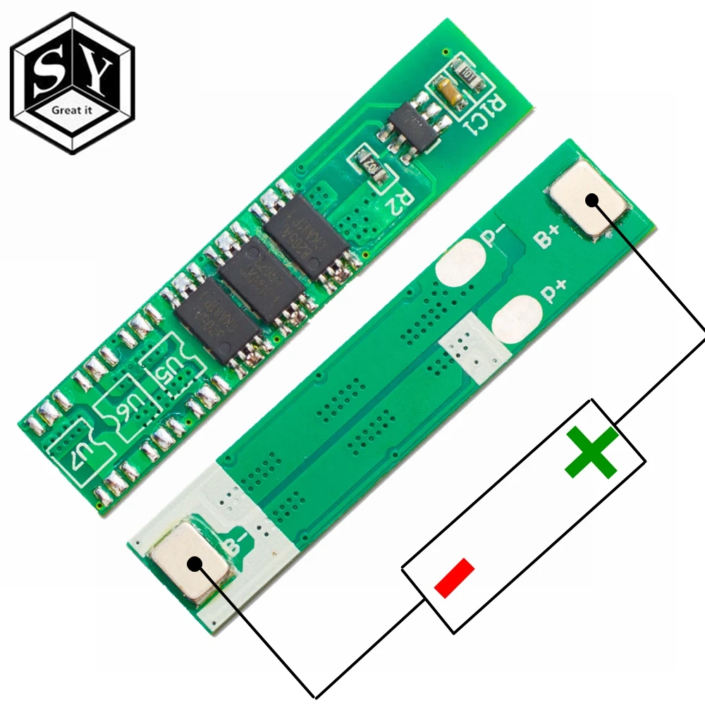 Защитная плата для аккумулятора Great IT 1S 5A 3 7 В li ion 3BMS PCM литий ионных аккумуляторов