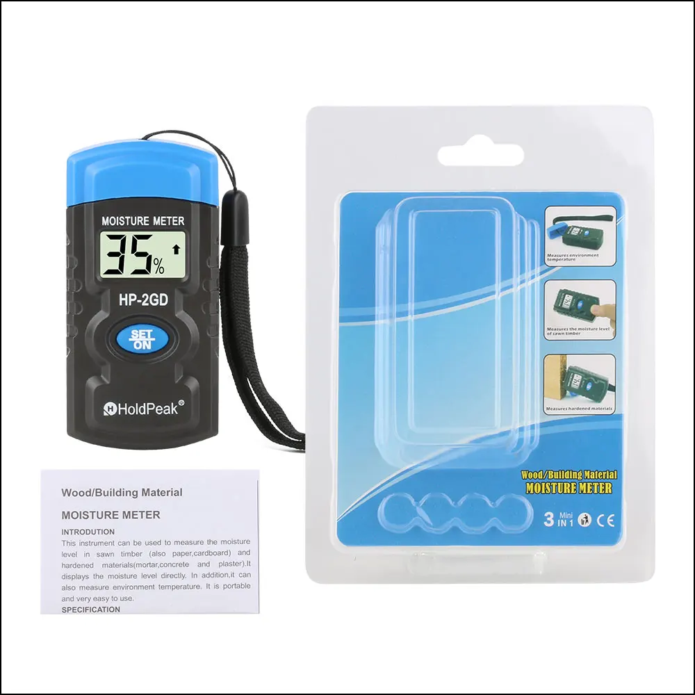 Измеритель влажности древесины RZ портативный цифровой прибор для измерения