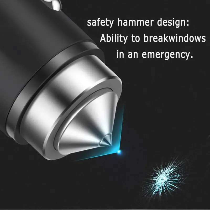 

1PCS Dual USB Car Charger Bling Bling Handmade Rhinestones Crystal Car Decorations Fast Charging Adapter