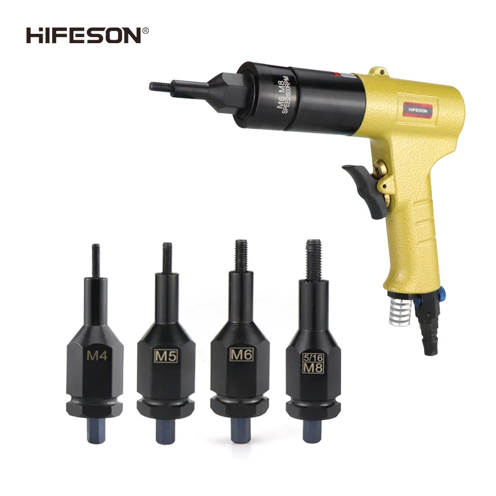 

HIFESON adapter accessories M4, M5 M6 M8 pneumatic riveter electric Ram gun accessories Ram head assembly nut