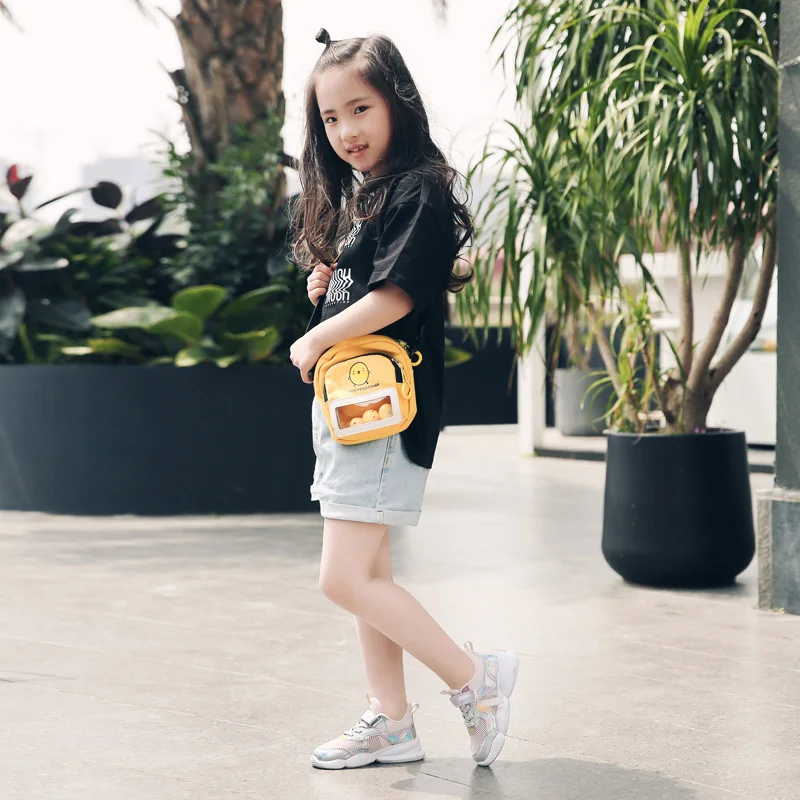 Детская обувь Летняя спортивная для девочек Дышащая малышей Легкая модная