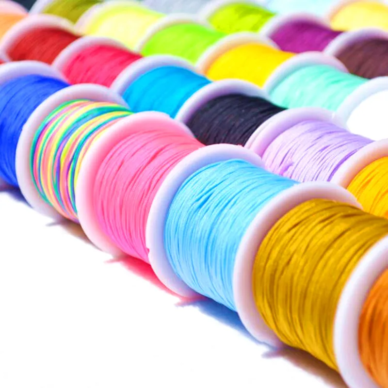 

10Meters/lot 0.8mm Nylon Cord Thread Chinese Knot Macrame Cord Bracelet Braided String DIY Tassels Beading String Thread