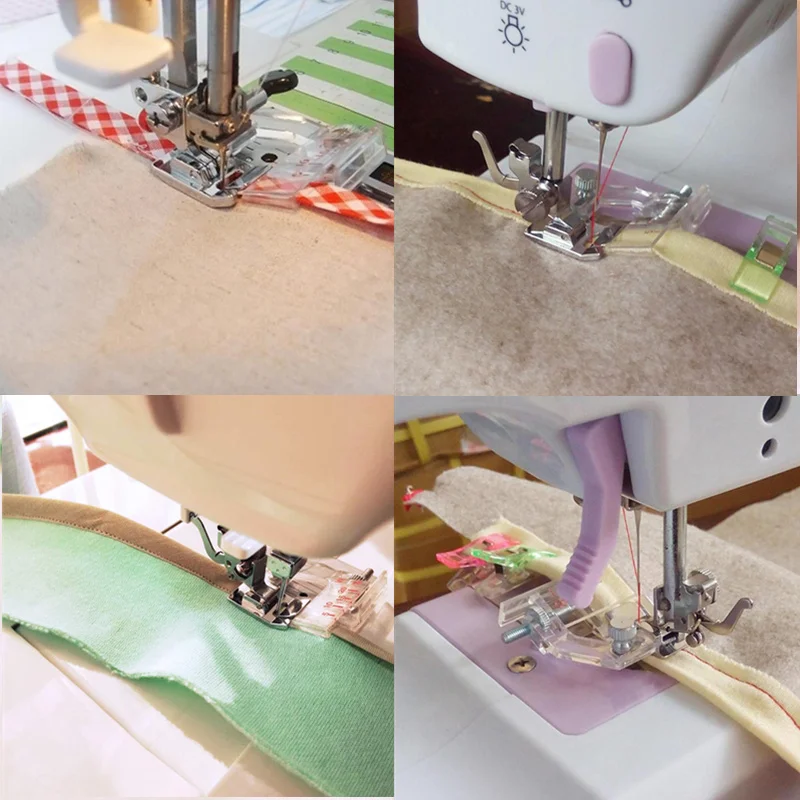 

1 pcs Adjustable Bias Tape Binding Foot Snap On Presser Foot For Brother Sewing Machine Accessories 5BB5732