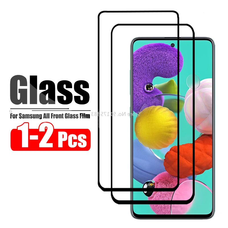 

2 Pcs Tempered Glass For Samsung Galaxy A52 A51 A02S A12 A21S A71 A31 A41 A42 A01 A11 A02 A21 A30 A30S Screen Protector Film