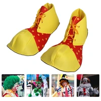 large clown shoes dot halloween costume party props clown shoes cosplay character play clown boots dress up women men one size