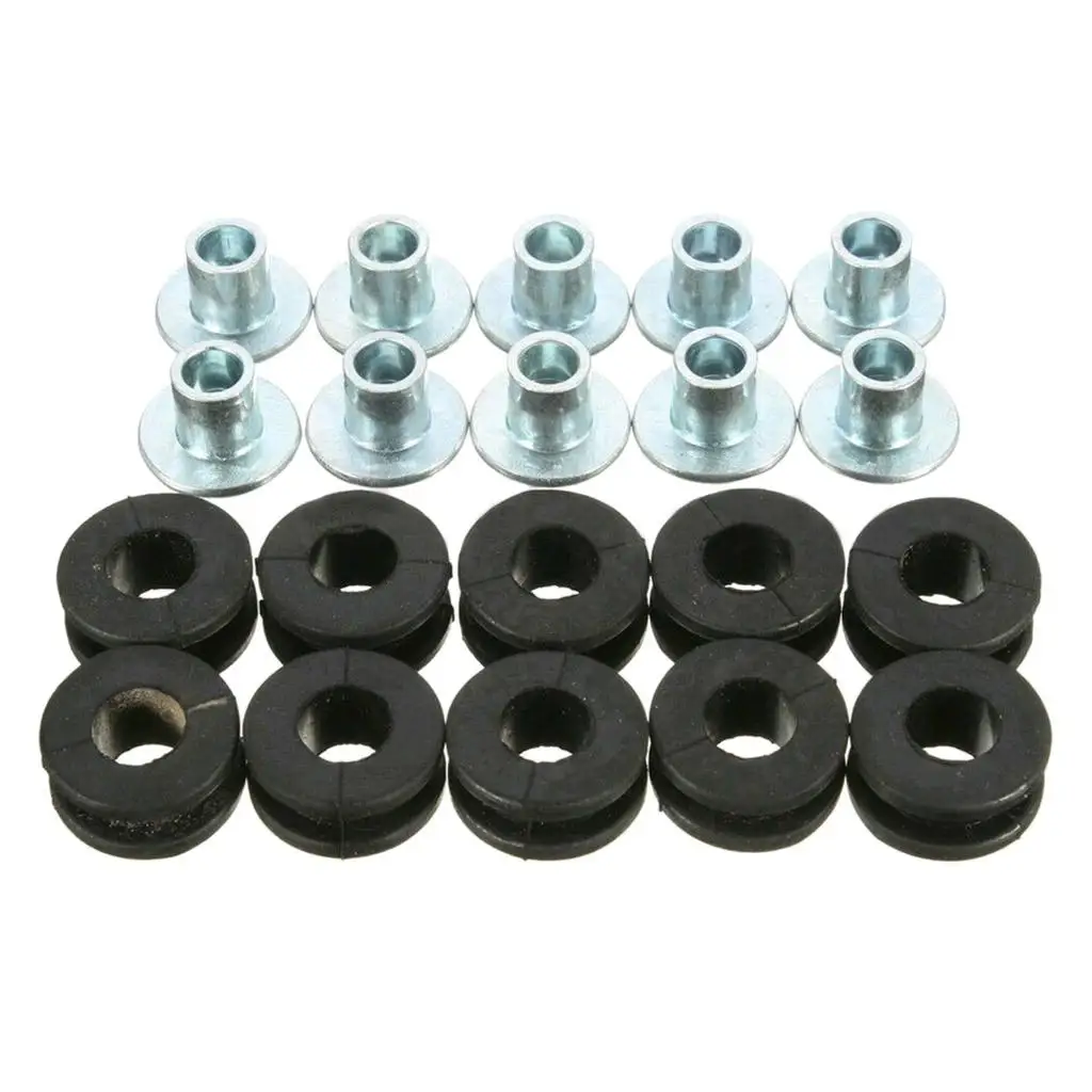 

10Pcs Motorcycle Rubber Grommets Pads Kit for Kawasaki Fairing