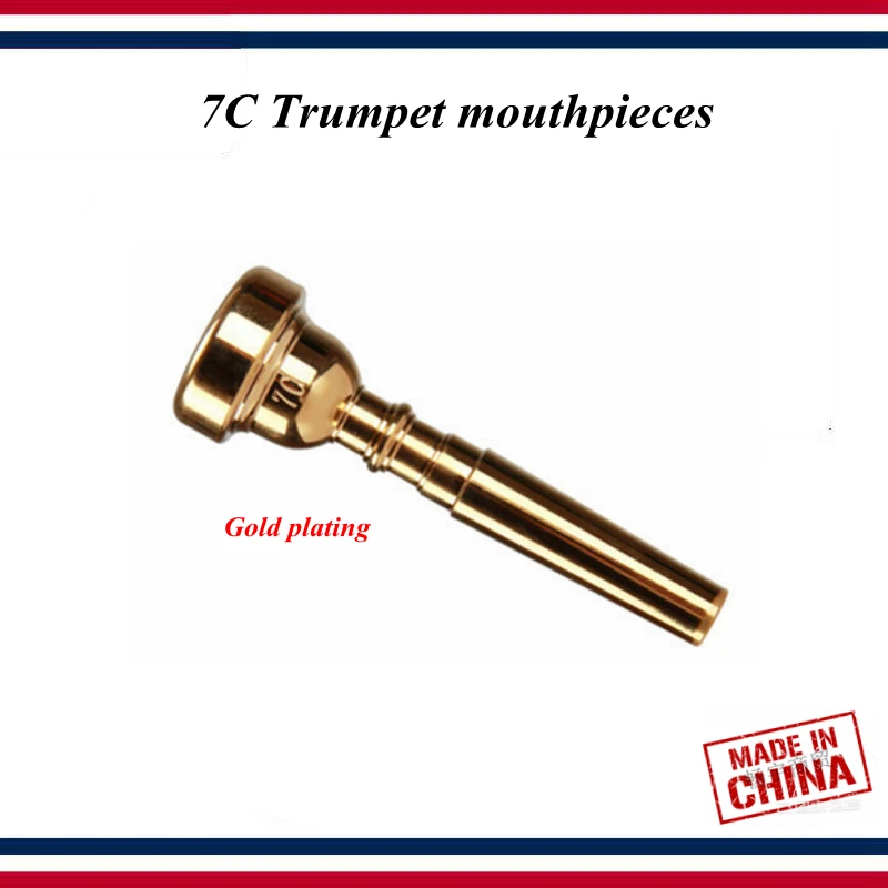 

7C Trumpet mouthpieces Trumpet parts Material of Gold plating mouthpiece