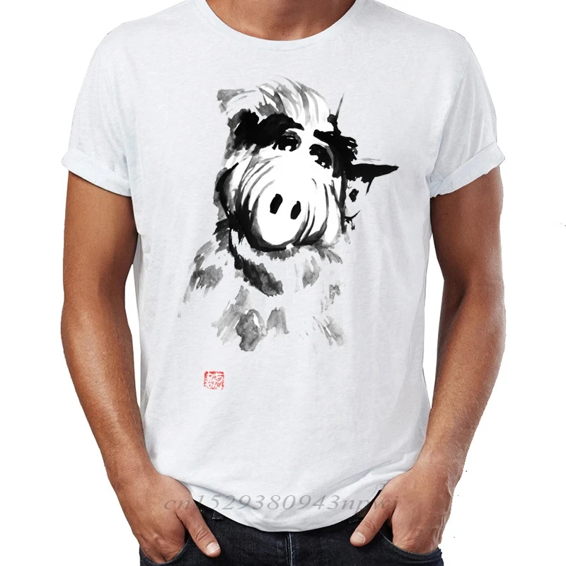 В стиле хип-хоп Для мужчин футболки Alf форма жизни Melmac Потрясающие иллюстрации