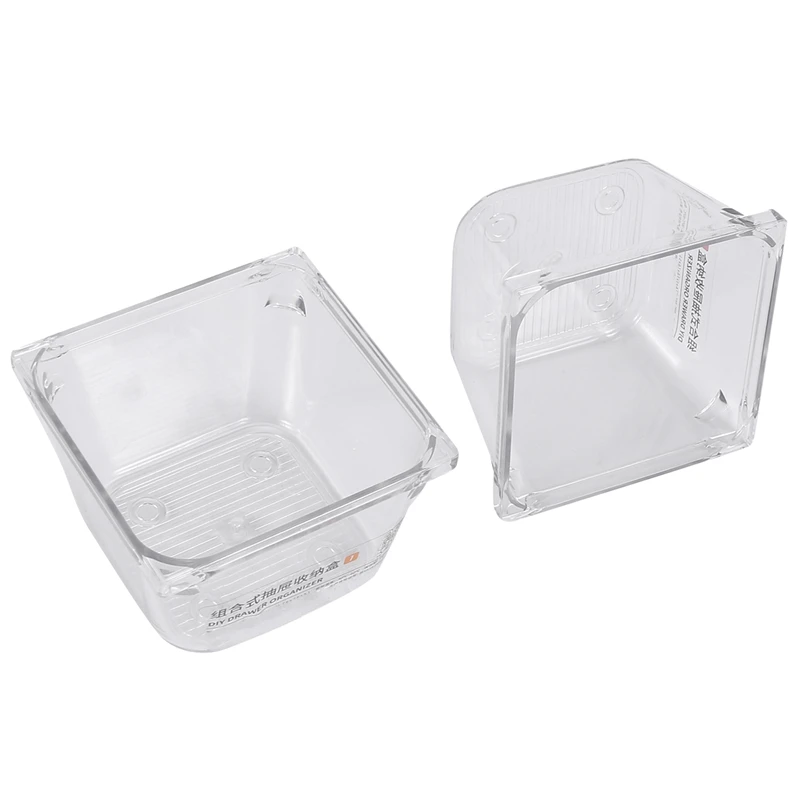 

14Pcs Clear Plastic Drawer Organizer Tray for Vanity Cabinet,Storage Tray for Makeup, Kitchen Utensils