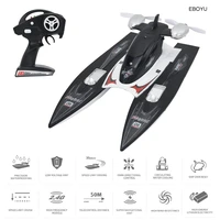 eboyu fy616 rc boat 2 4ghz 35kmh high speed rc racing boat velocity remote control boat toy for kids and adults