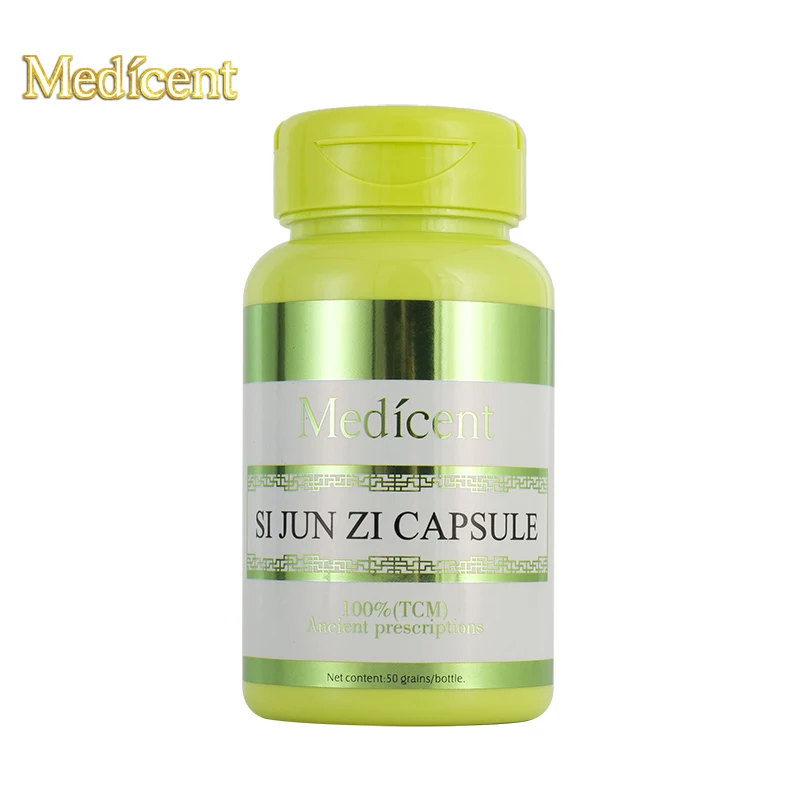 

Medicent Si Jun Zi Capsule, Cure susceptibility to colds, mental retardation, insomnia and restlessness, and low immunity, 50pcs