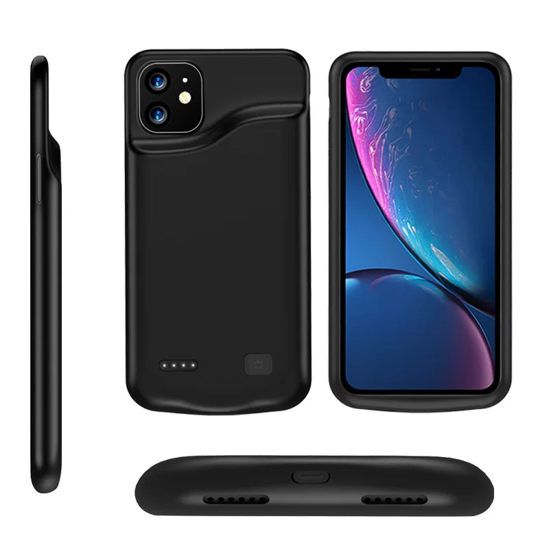 ТПУ силиконовый чехол для телефона для iPhone 11, чехол для аккумулятора, 6000 мА/ч, внешний аккумулятор, чехол для зарядки для iPhone 11 Pro Max, чехол для аккумулятора