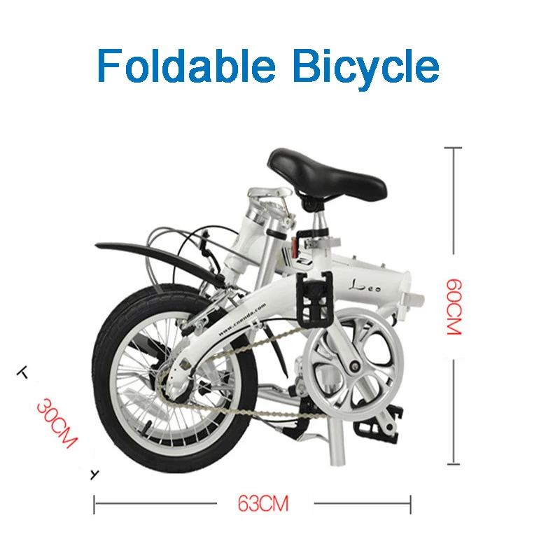 

14 inch Folding bicycle ladies ultra-light adult portable to work adults male light adult small variable speed bicycles