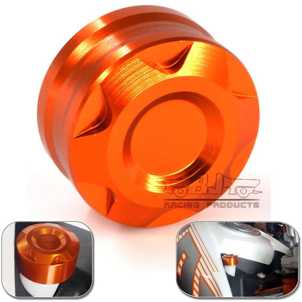 Мотоциклетная алюминиевая крышка для водопроводной трубы радиатора оранжевого