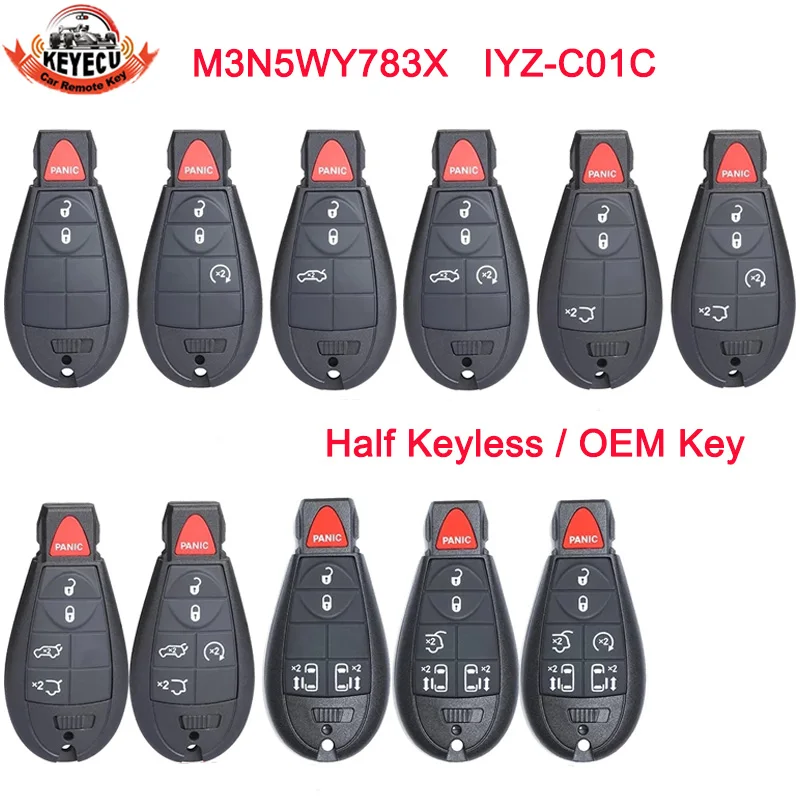 KEYECU OEM 7 6 + 1 кнопочный автомобильный пульт дистанционного управления ключ M3N5WY783X