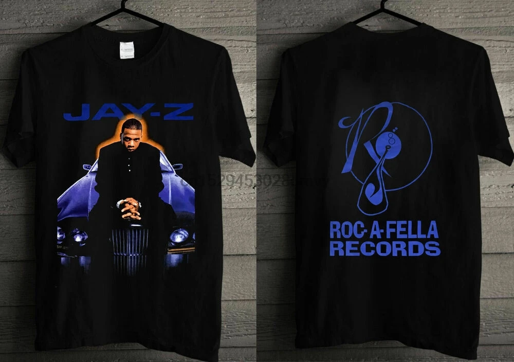 90s JAY Z ROCKAFELLA пластинки рэп хип хоп тур футболка США размер|Мужские футболки| |