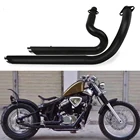 Выхлопная труба мотоцикла со съемным глушителем для Honda Steed Shadow 400 600 VLX400 VLX600 VT400 C VT600C VT600