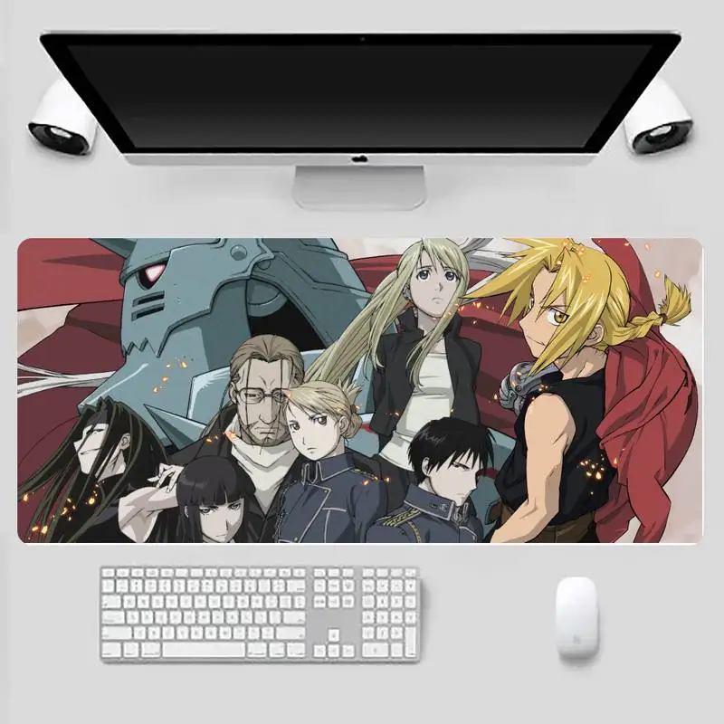 

Fullmetal alchemist Locking Edge Mouse Pad Game Desk Table Protect Game Office Work Mouse Mat pad X XL Non-slip Laptop Cushion