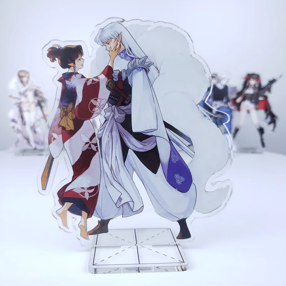

Фигурка аниме Inuyasha 15 см, игрушка сесшомару микуку кикикиу, стоячие фигурки, Higurashi Kagome, акриловая модель, игрушки, подарок для друзей