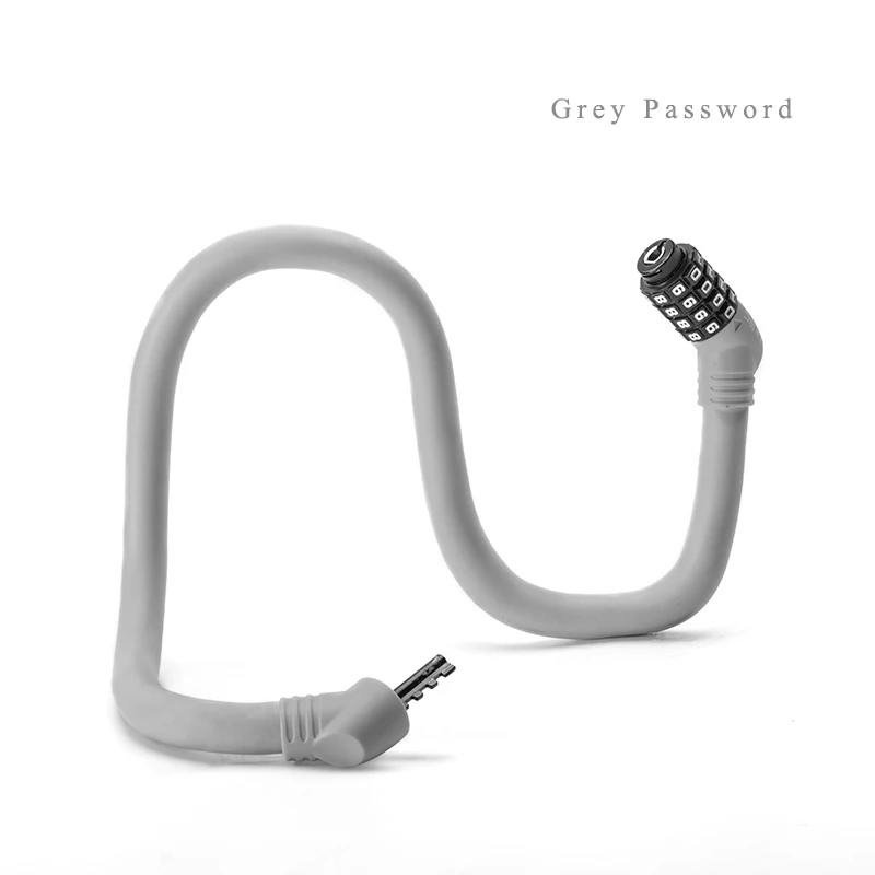 Grey Password ULAC велосипедный замок MTB дорожный велосипед пароль Ключ анти-Sheft память 4 цвета Сверхлегкий портативный стальной замок велосипедные безопасные аксессуары - Цвет: Grey Password
