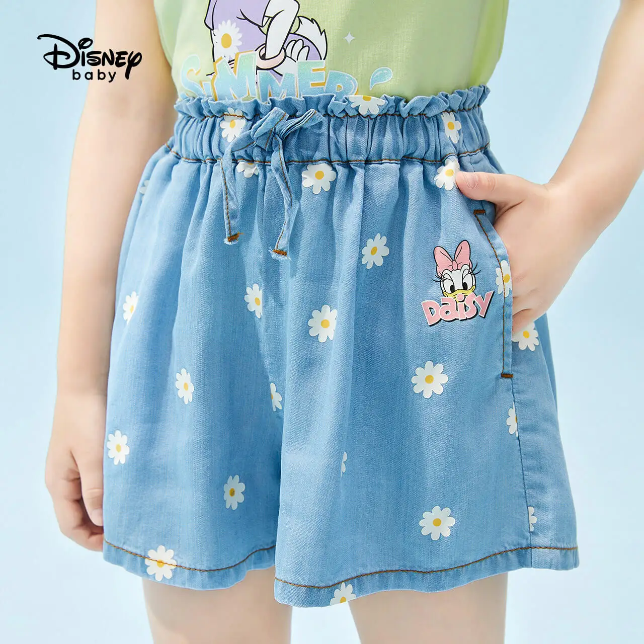 

Disney Medium Children's Wear Girls' Shorts Summer Thin Hot Pants Children's Jeans Girls' Loose Culotte 2021 Tide