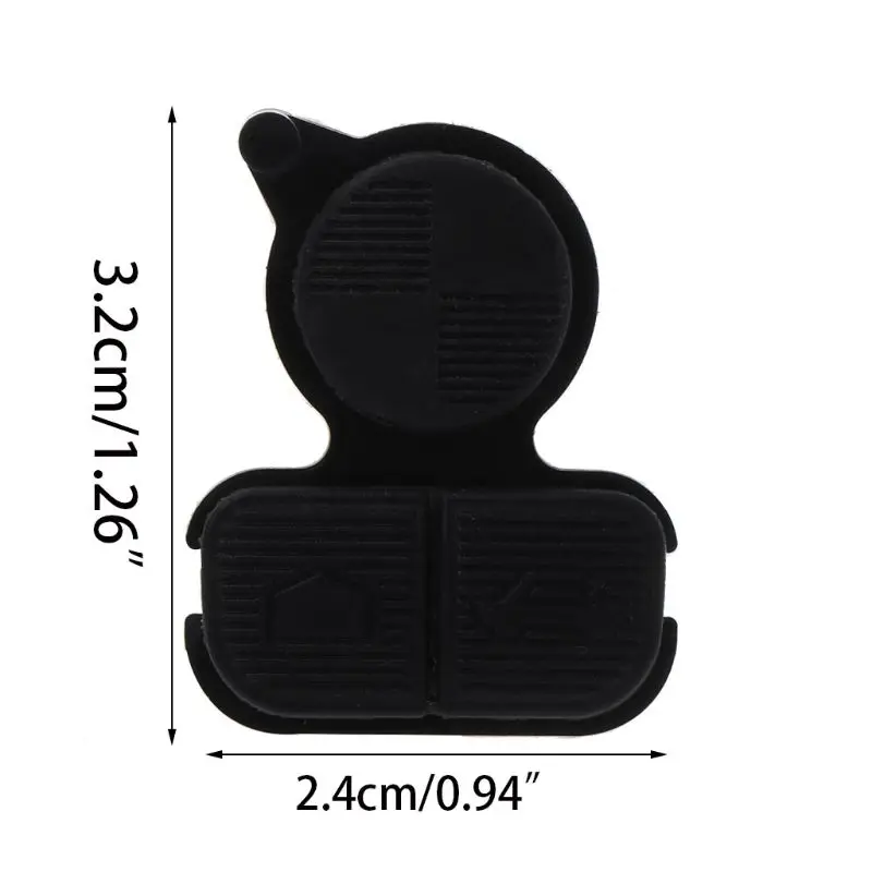 

2022 New 1Pc Replacement Remote Key Keyless Buttons 3 Button Pad Fit for bmw E38 E39 E36