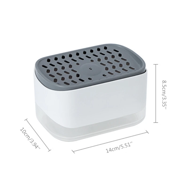 

Dish Soap Dispenser for Kitchen 2021 Newest Soap Pump Dispenser Holder Sink Dish Washing Soap Dispenser 11.8 Ounces