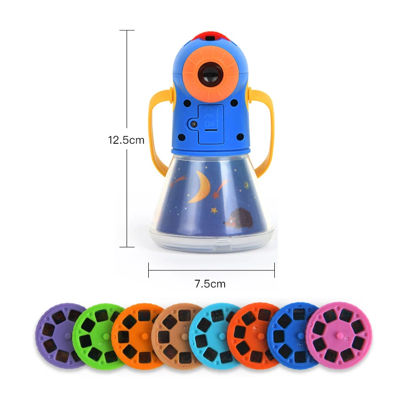 

Baby Sleeping Story Flashlight Projector Lamp Toy Storybook Torch Projector Baby Toys Kids Learning Educational Toys