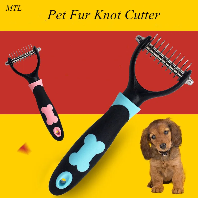 MTL собака кисточки Dematting Уход за лошадьми Deshedding инструмент триммер гребень грабли 10/13/18 лезвие