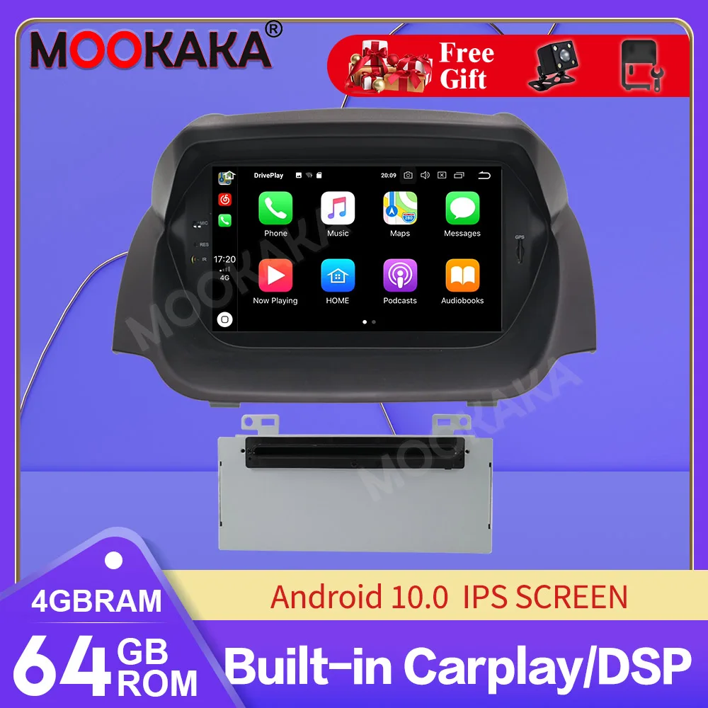 

2 DIn Carplay Android Screen For Ford Fiesta 2013-2016 GPS Multimedia Audio Stereo Radio Receiver Video Head Unit