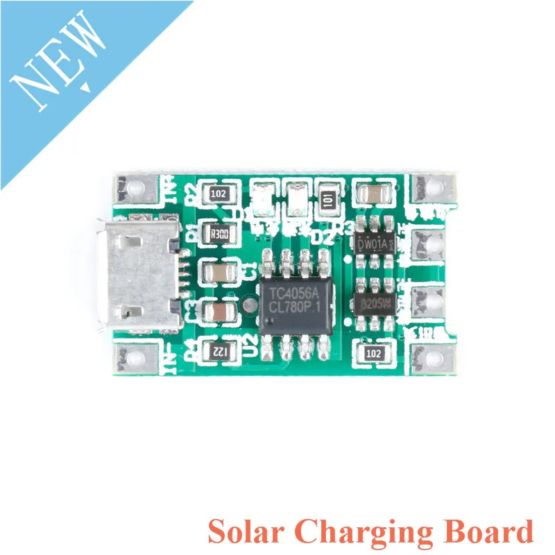 1S Micro USB 1A 4 2 в 3 7 6 В 18650 литиевая батарея солнечная зарядная плата зарядный Модуль