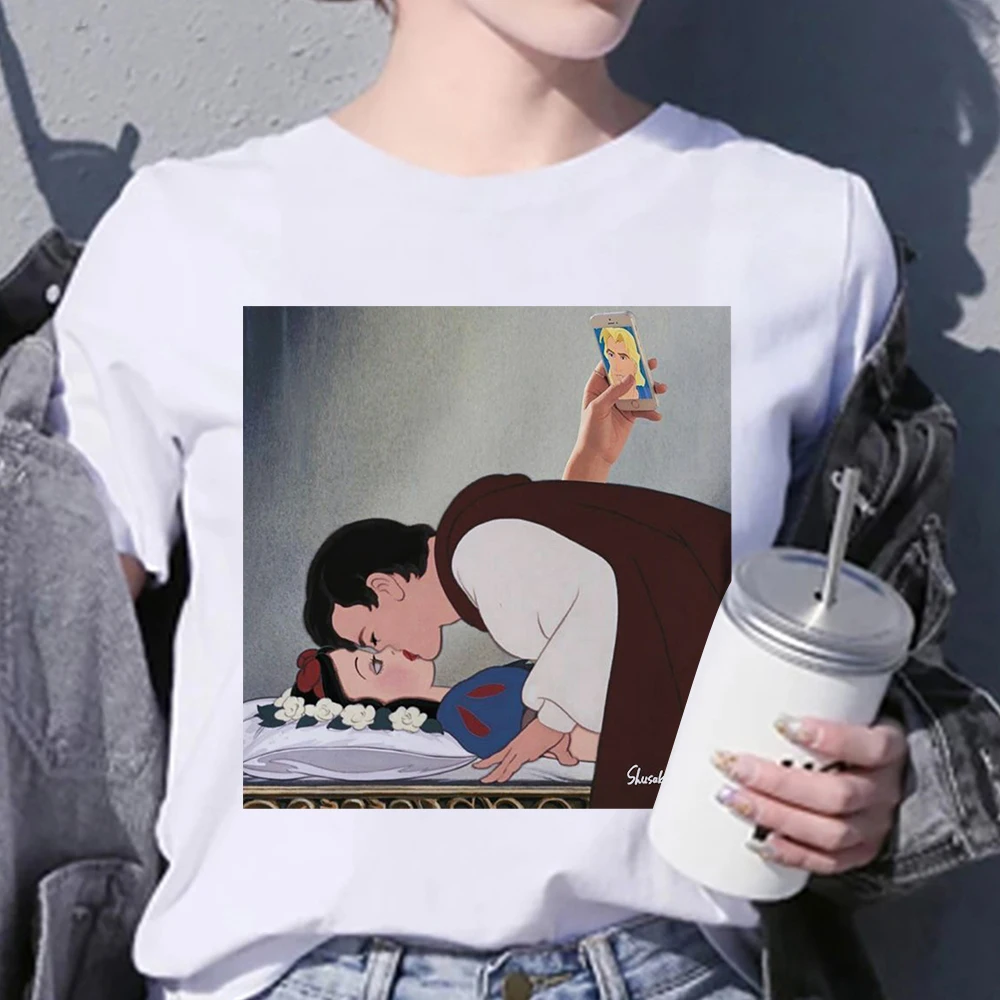 

Disney 2021 New Women T Shirt Streetwear Cartoon Short Sleeve Versatile Personalized Oversize Cool Tshirts Women Hipster