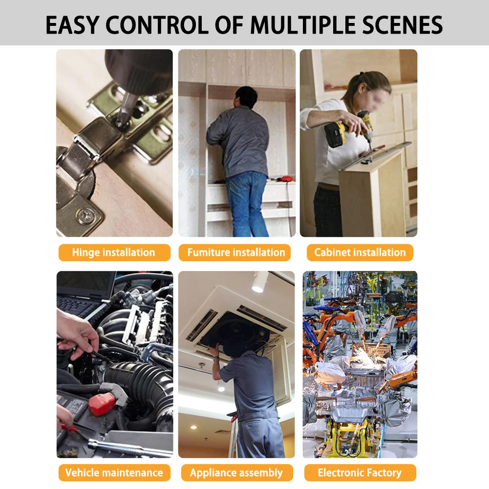 

1 шт. электрическая дрель, магнитные биты, Металлический Стальной рукав, гайковерты, универсальная электрическая дрель, магнитные биты, элек...