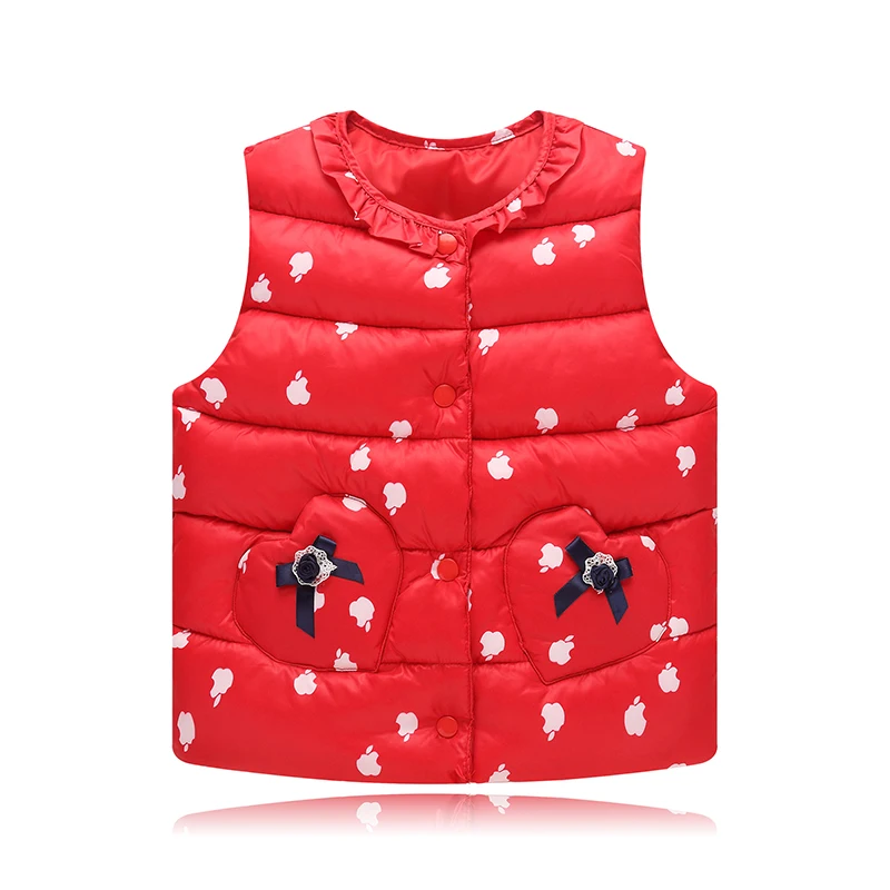 Детская одежда жилеты для девочек пуховая хлопковая теплая куртка жилет малышей