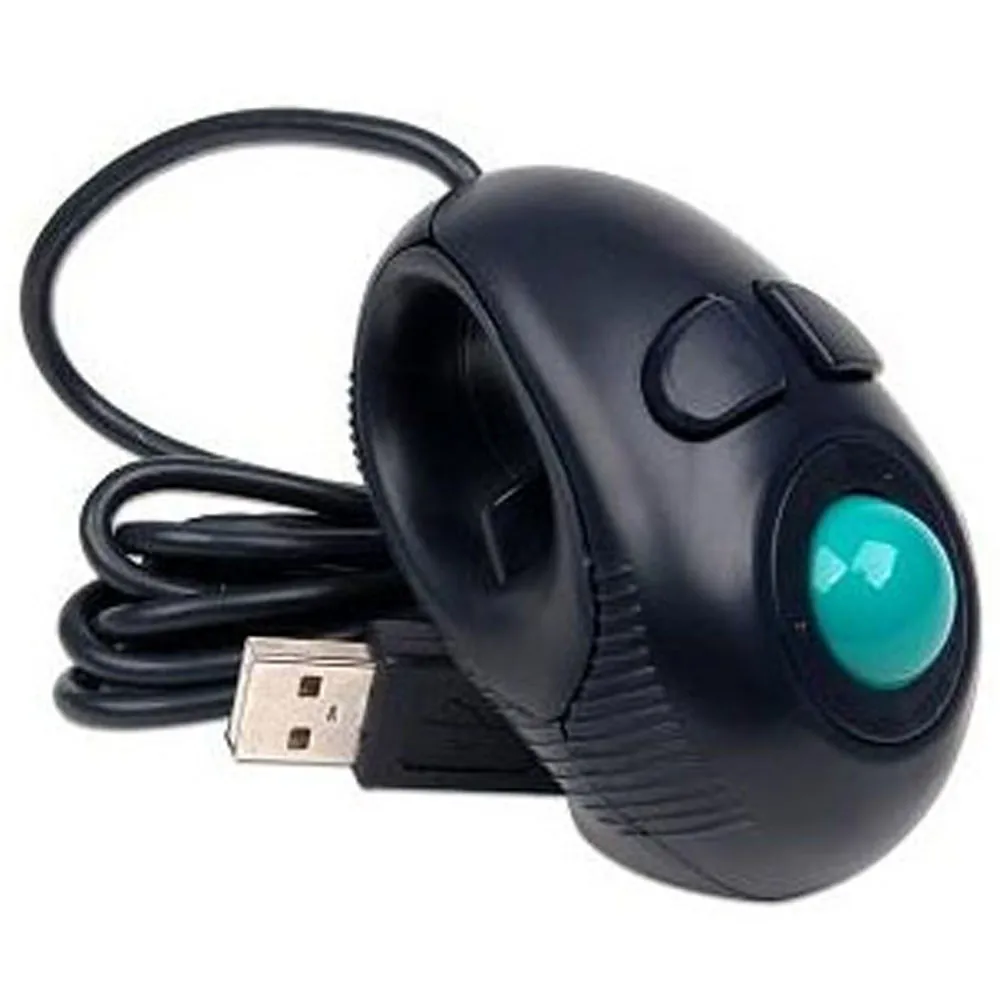 

Цифровая ручная мини-мышь Neu на палец 4D USB, портативная трекбол-мышь для ПК, ноутбука, компьютера, Прямая поставка F20