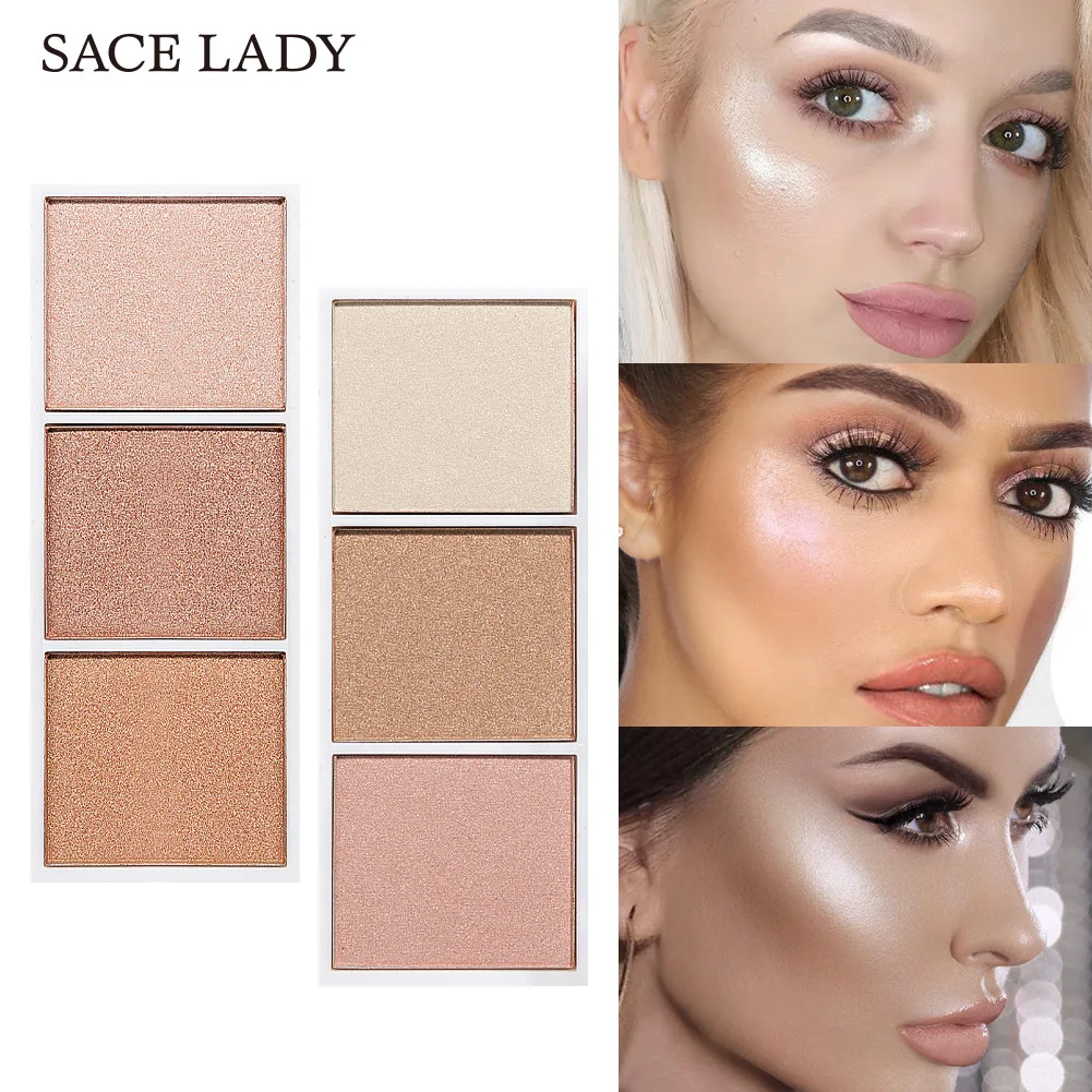 SACE LADY 3 цвета мерцание и блеск хайлайтер жидкий |